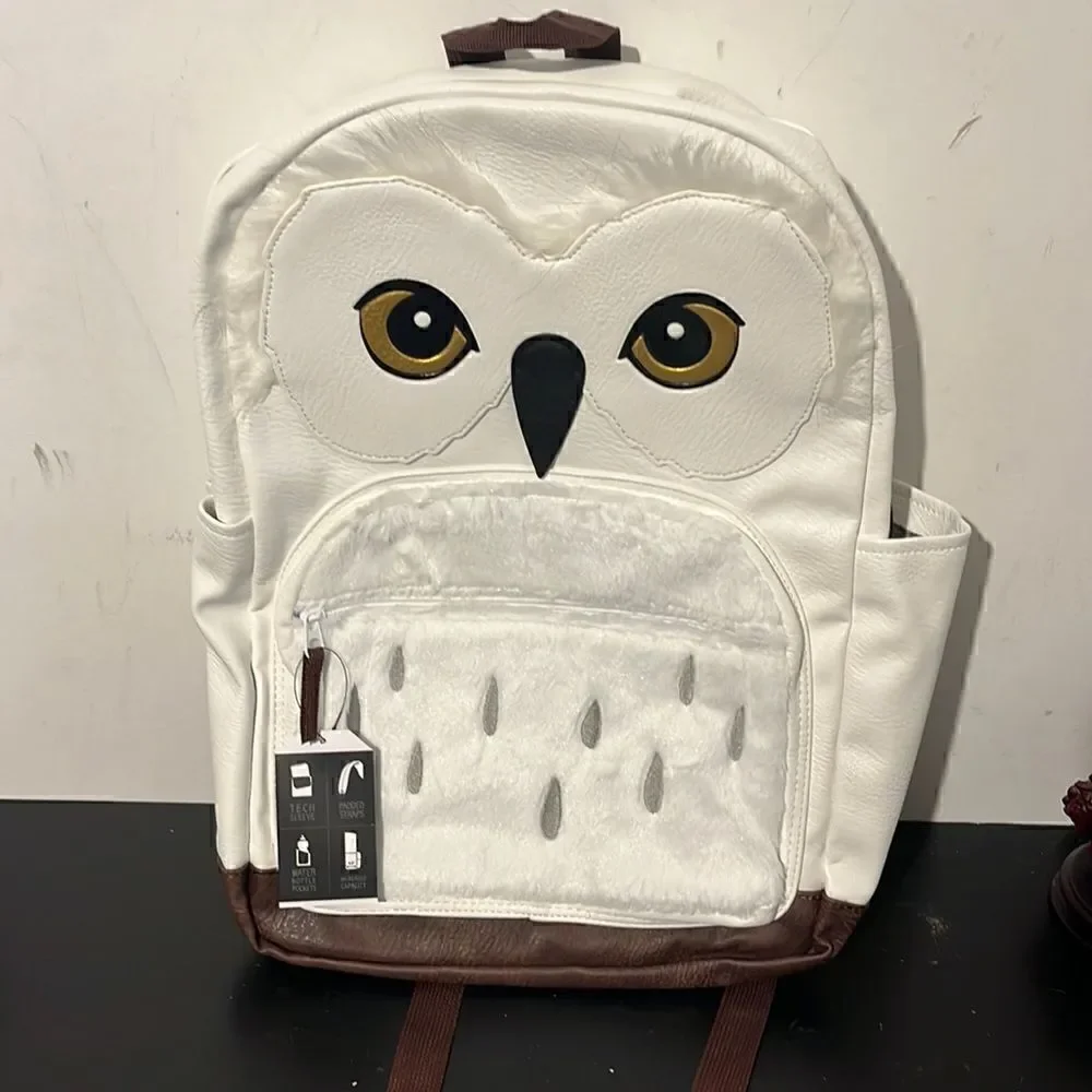 Harry Potter Hedwig Owl Faux Leather School Backpack Brand New with Tags